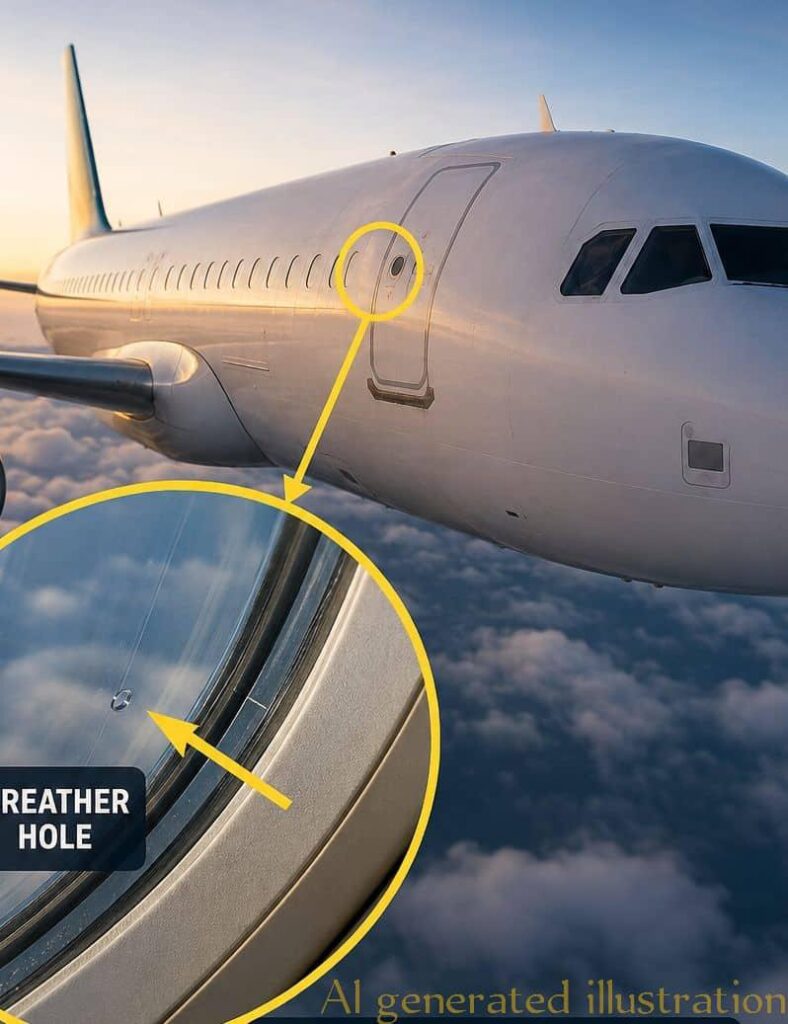 THAT TINY HOLE IN AN AIRCRAFT WINDOW? HERE’S WHY IT’S THERE!