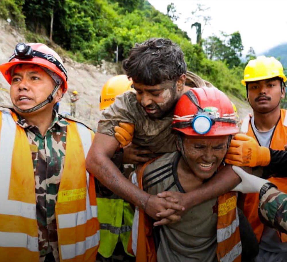 Two Workers Rescued After Nine Days Trapped In Nepal Tunnel