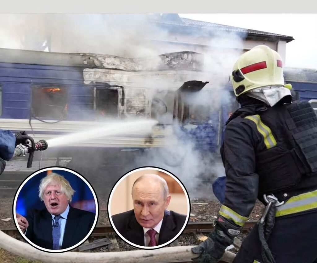 Johnson Reacts After Russian Drone Attack Near Train Route