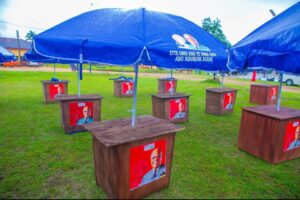 Relief For Akwa Ibom Market Women As First Lady’s Office Shares Trading Facilities