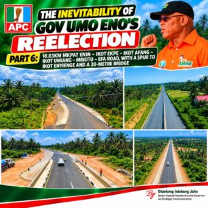 Umo Eno’s Mkpat Enin–Etinan Road Cuts Travel Time From Two Hours To 10 Minutes