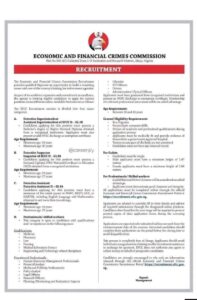EFCC RECRUITMENT 2026