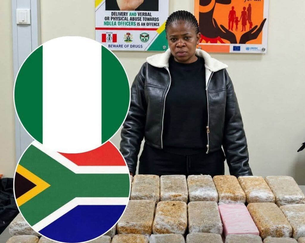 NDLEA Arrests South African Woman With 36.65kg Cocaine At Lagos Airport