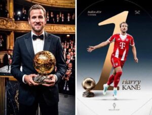 Kane Ends England’s 25-Year Ballon d’Or Wait After Remarkable Career Turnaround